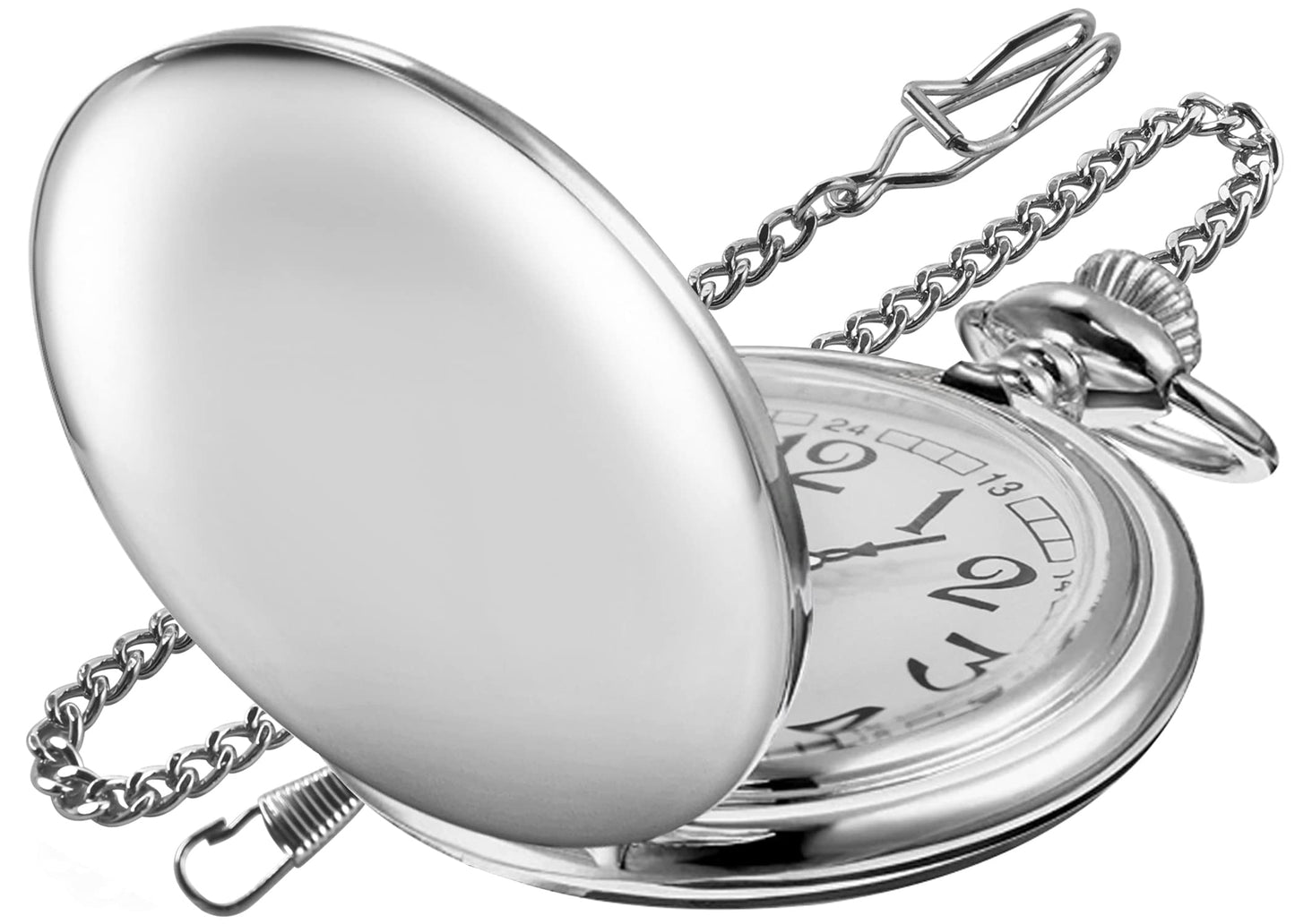 Cep saati | Gümüş Pürüzsüz Erkekler